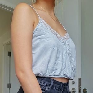 BABY BLUE CROP TOP